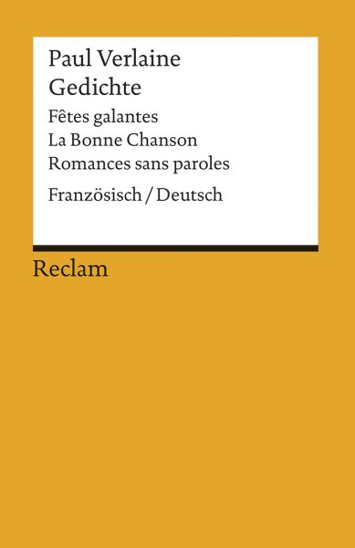Buchcover: Gedichte: Fetes galantes / La Bonne Chanson / Romances sans paroles