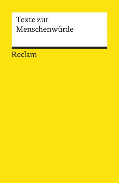 Buchcover: Texte zur Menschenwürde