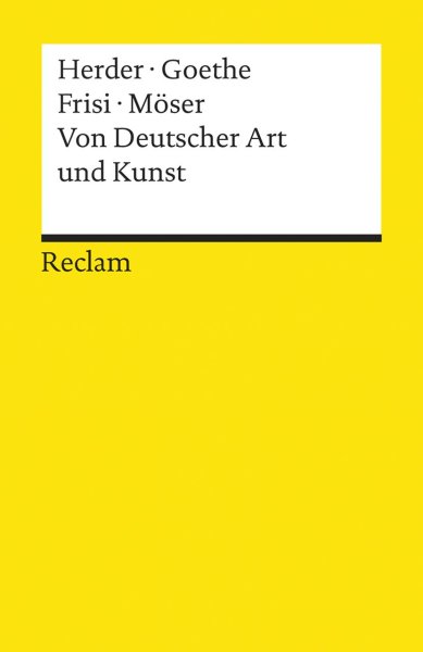 Buchcover: Von Deutscher Art und Kunst