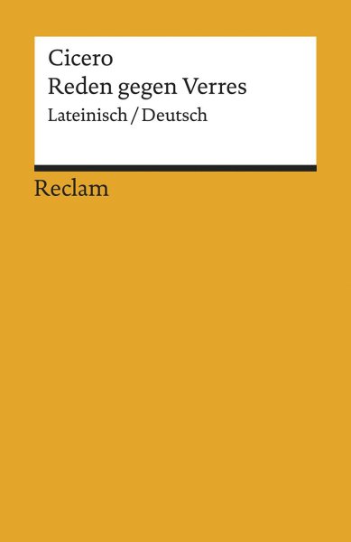 Buchcover: Reden gegen Verres. Gesamtausgabe