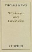 Buchcover: Betrachtungen eines Unpolitischen ( Frankfurter Ausgabe)