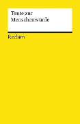 Buchcover: Texte zur Menschenwürde