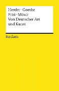 Buchcover: Von Deutscher Art und Kunst