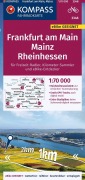 Buchcover: KOMPASS Fahrradkarte 3348 Frankfurt a.M., Mainz, Rheinhessen 1:70.000