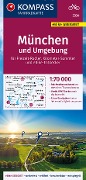 Buchcover: KOMPASS Fahrradkarte 3334 München und Umgebung 1:70.000