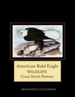 George Kathleen Collectibles Cross Stitch American Bald Eagle Wildlife Cross Stitch Pattern